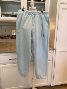 adidas Blue Fleece Joggers Sweatpants Size Large